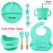 Personifierad Baby Matset med Namn – BPA-fri Silikon | 8-delar More For Mini