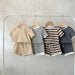 Unisex Baby Sommarset – 2-delat Ribbat Bomull T-shirt & Shorts | Nilo & Nox (0–3 år) More For Mini