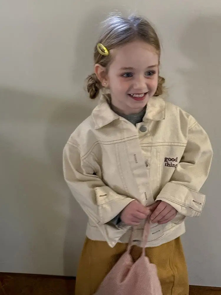 LUNÉ Barnjacka med broderi | Unisexjacka i bomull (1–9 år) More For Mini