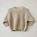 Gebreide Trui - Baki Unisex, Beige/Roomwit, Katoen, Maat 0-4 jaar-More For Mini