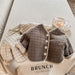 TeddySoft Gewatteerd Babyjasje Unisex | Winterjas 1–6 Jaar | Warme Katoenen Jas met Knoopsluiting & Ruitpatroon More For Mini
