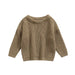 Gebreide Trui - Amba Unisex, Wit/Zwart/Blauw/Roze/Groen/Grijs/Bruin, Katoen, Maat 0-6 jaar-More For Mini