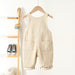Hängselbyxa med Hjärta – Cordi Love Flickor, Beige/Rosa/Brun, Bomull, Storlek 0–4 år More For Mini
