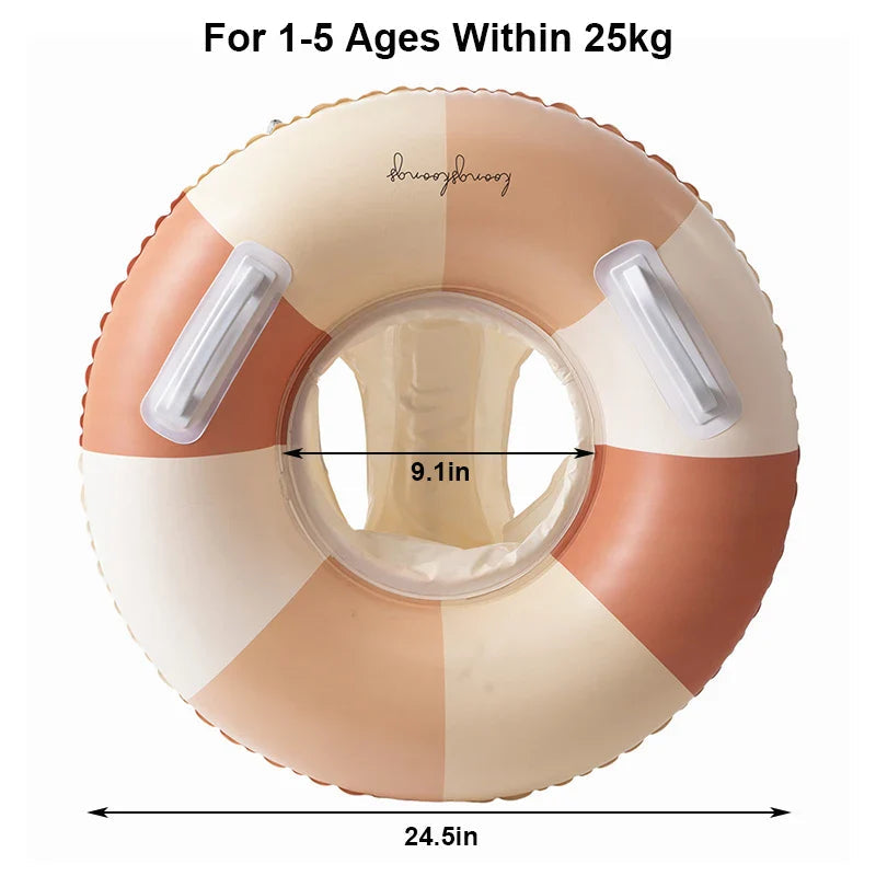 Baby Simring med Soltak – Uppblåsbar Float | Upp till 25kg More For Mini