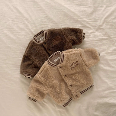 Teddy Bomber Jas voor Kinderen | Zachte Warme Winterjas Unisex | 9 Maanden – 3 Jaar | Fleece Look met Sportieve Boorden More For Mini