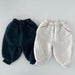 Joggingpak met Fleece - CozyFit Unisex, Grijs/Blauw, Katoen, Maat 0-6 Jaar-More For Mini