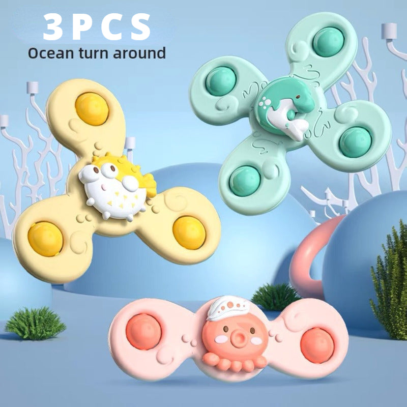 3-delat Fidget Spinner Set – Sensorisk Badleksak för Småbarn More For Mini