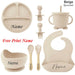 Personifierad Baby Matset med Namn – BPA-fri Silikon | 8-delar More For Mini