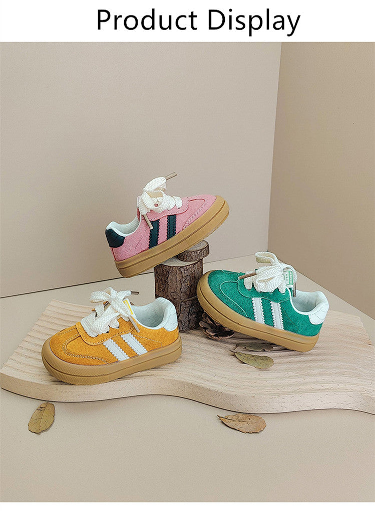 Sneaker med Skosnören – TinyStride Unisex, Gul/Rosa/Grön, Storlek 0–3 År More For Mini