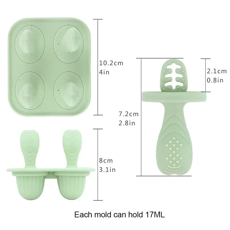 5-delars Baby Bitring Set – BPA-fri Silikon med Handring Lilla Lycka