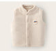Gilet met Embleem – Woef Unisex, Bruin/Blauw/Roze/Wit, Fleece, Maat 1-5 Jaar-More For Mini