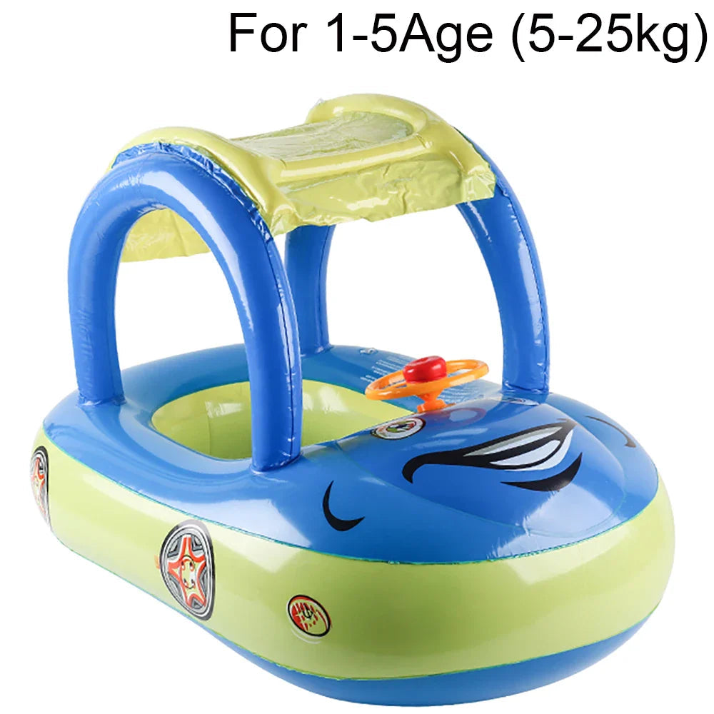 Baby Simring med Baldakin – Bil Float för Småbarn | Säker & Lekfull More For Mini