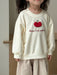 Tröja med frukt – Dancing Fruits Unisex, Vit/Grå, Bomull, Storlek 0–8 år More For Mini