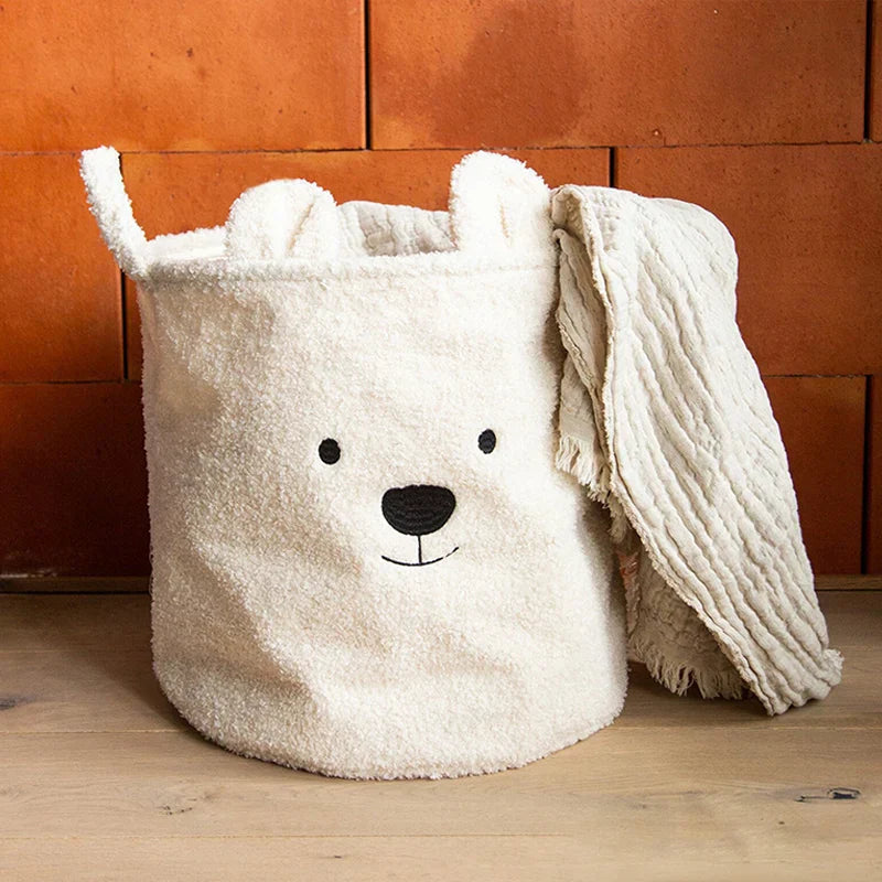 Zachte Teddy Opbergmand voor Peuters – Opvouwbaar, Wasbaar & Schattig Design More For Mini