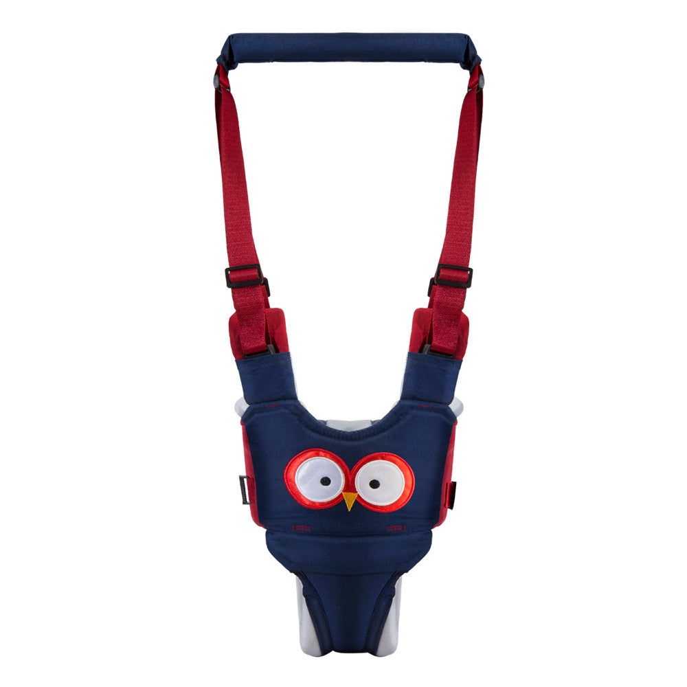 Ergonomische Loopsteun – Kigali Baby, Blauw/Bruin/Roze, Katoen, 9+ Maanden-More For Mini