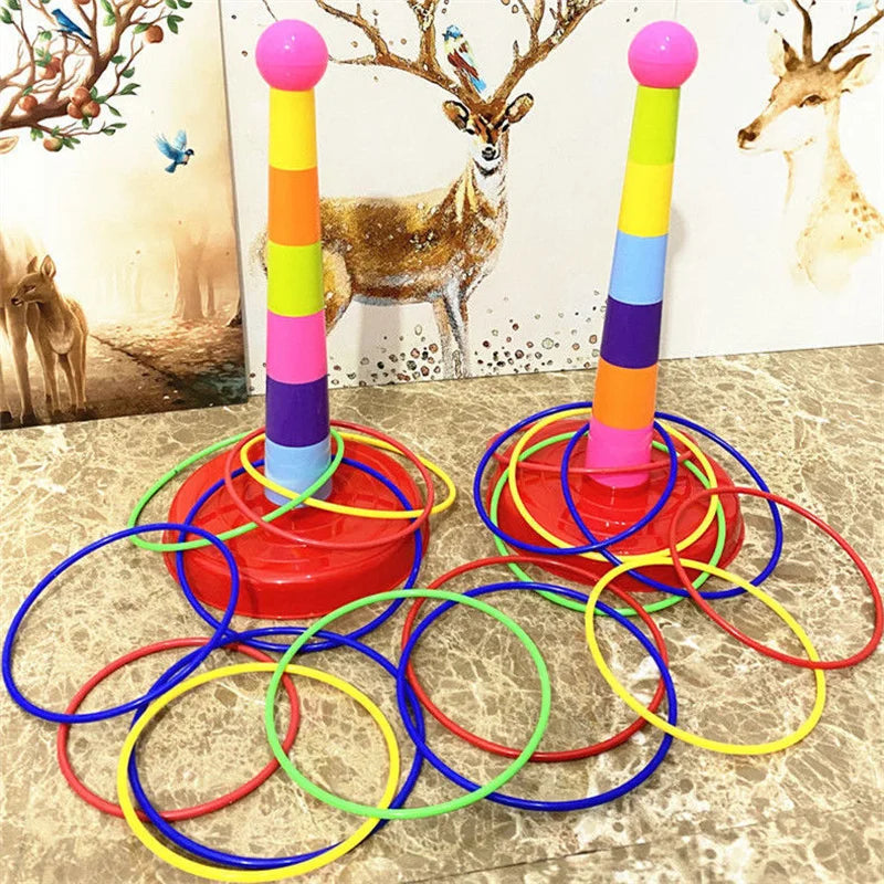 Ringkastningsspel för Barn – Stapeltorn & Ring Toss | Inne & Ute Lilla Lycka