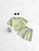 Mellow Mini kledingset 0-3 jaar: T-shirt en geblokte broek in geel, blauw, paars of groen. Duurzaam, comfortabel en perfect voor de zomer! MoreForMini