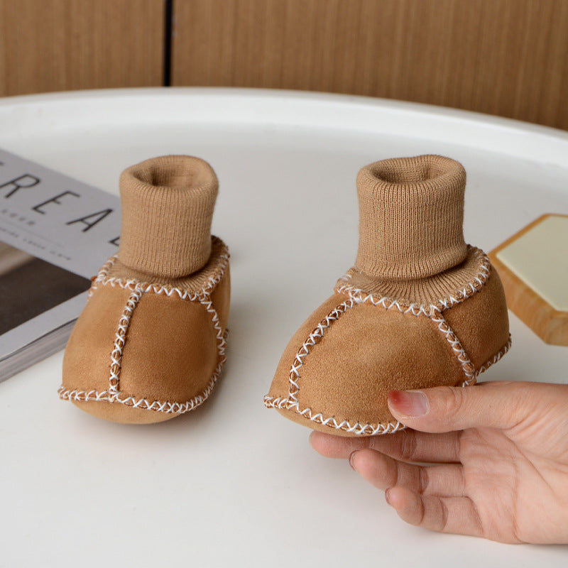 Babytossor – CuddleToes Unisex, Brun/Grå/Beige/Rosa/Röd/Blå, Mocka, Storlek 0–12 Månader More For Mini