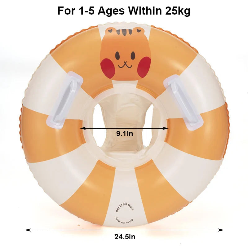 Baby Simring med Soltak – Uppblåsbar Float | Upp till 25kg More For Mini
