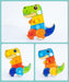 Träbaserad 3D Dino Byggsats – Pedagogiskt STEM-leksak, Bygg & Lek, Motorisk Utveckling, från 2 År More For Mini