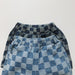 Nolu Checker Shorts – Rutiga Barnshorts Blå – Unisex Sommarshorts i Bomull – Resårmidja – Storlek 0–6 år More For Mini