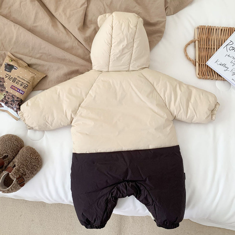 Jumpsuit/Overall - Beren Baby, Beige, Polyester, Maat 0-2 jaar-More For Mini