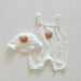 Baby Bear Setje – Ademend Zomer Rompertje met Zonnehoedje voor Baby’s 3-24 maanden More For Mini