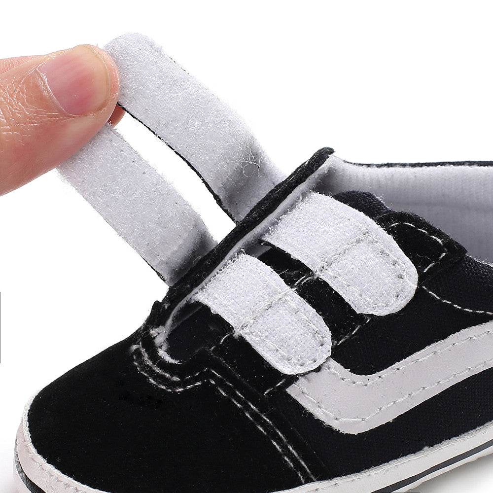 LittleRacers Babysneakers 0–1,5 år – Första Skor med Kardborreband | Canvas & Mocka More For Mini