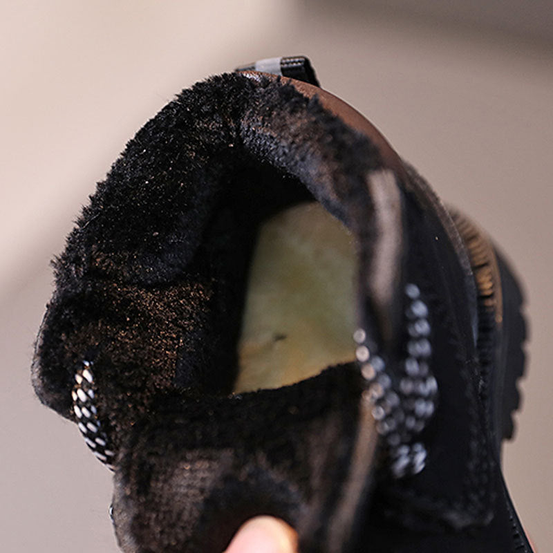 Schoen met wol - Lisi Unisex, Zwart/Bruin, Leer, Maat 16-20-More For Mini