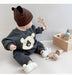 Jumpsuit met Koala print – Baby, Grijs Katoen, Maat 0-2 Jaar-More For Mini
