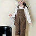 Tuinbroek met Luipaardprint - Bissau Meisjes, Bruin, Katoen, Maat 1-7 Jaar-More For Mini