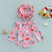 Baby Flicka UV Baddräkt med Solhatt – Långa Ärmar | 6M-3 år More For Mini