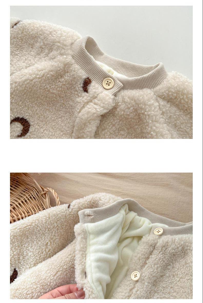 Byxdress/Overall med manar – MoonDreamer Baby, Unisex, Beige, Bomull, Storlek 0–3 år More For Mini