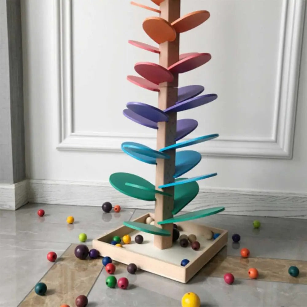 Trä Musikträd med Kulor – Pedagogisk Kulbana Leksak för Barn | MelodySprout 71 cm More For Mini