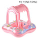 Baby Simring med Baldakin – Uppblåsbar Float med Soltak More For Mini