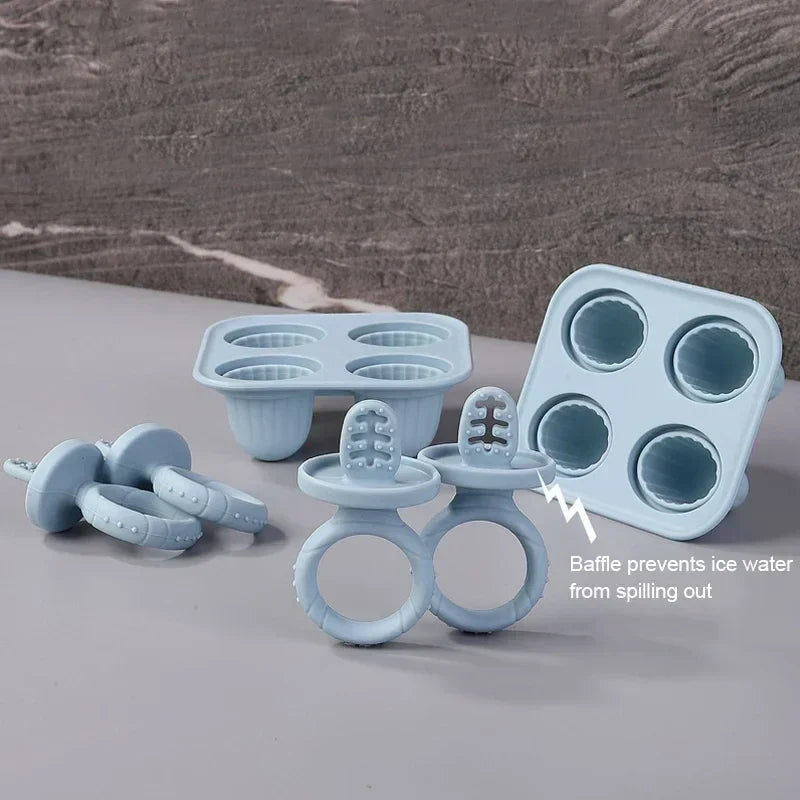 5-delars Baby Bitring Set – BPA-fri Silikon med Handring Lilla Lycka