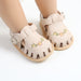 Babysandaler med Blombroderi – Little Steps Flickor, Svart/Rosa/Beige/Grön/Vit, Storlek 0–2 år More For Mini