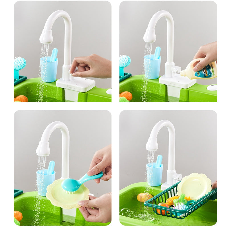 Splashy Duck Vattenset – Pedagogisk Vattenleksak med Fontän, Änder & Tillbehör | För Inomhus & Utomhus | Ålder 2–6 År More For Mini