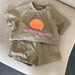 SunPop Sommarset för barn – Unisex tröja och shorts med soltryck | Bonbini Kids | Storlek 0–9 år More For Mini