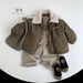 Jas met Kraag - Muziyouyou Unisex, Groen, Katoen, Maat 0-6 Jaar-More For Mini