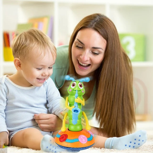GroovyBug Dansende Saxofoon Rups – Muzikaal Speelgoed voor Kinderen vanaf 3 Jaar | Verbeter Motoriek en Coördinatie More For Mini
