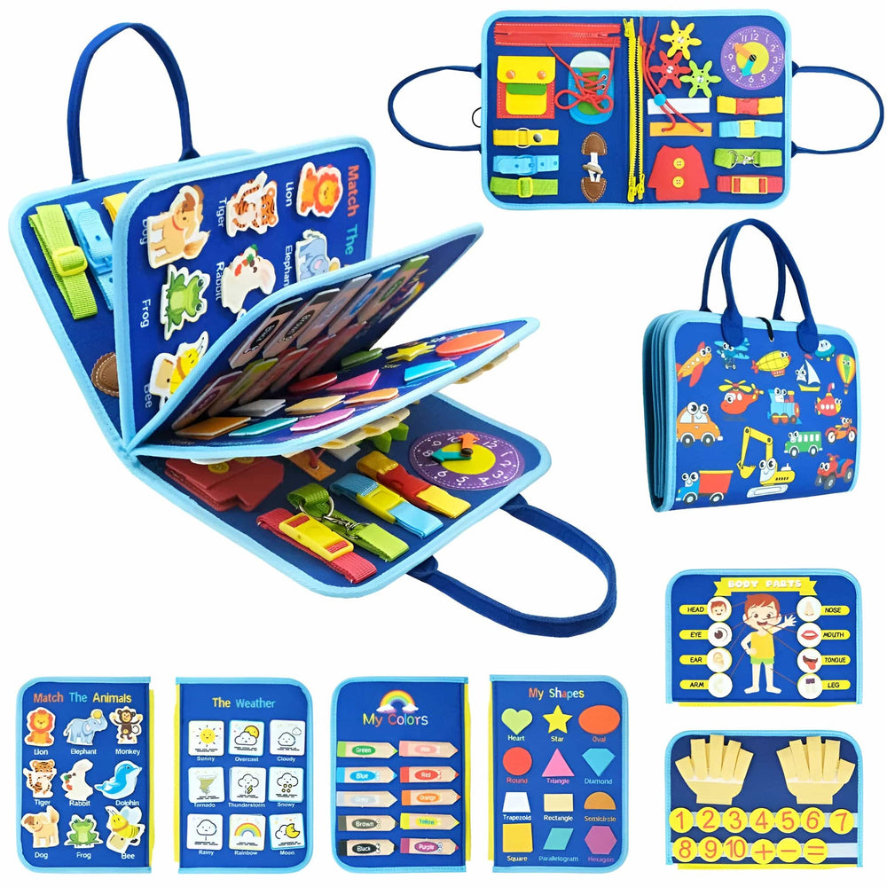 Interactief Montessori Boek voor Kinderen - Leer & Speel met Veters, Ritsen en Knopen 2+ Jaar More For Mini