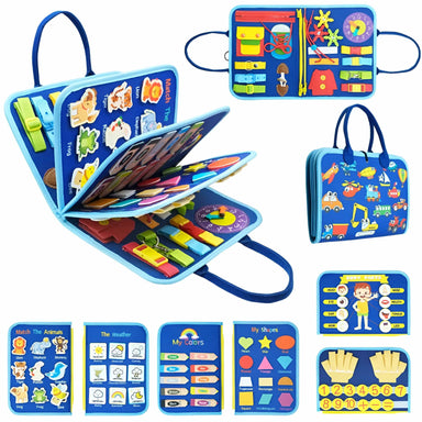 Interactief Montessori Boek voor Kinderen - Leer & Speel met Veters, Ritsen en Knopen 2+ Jaar More For Mini