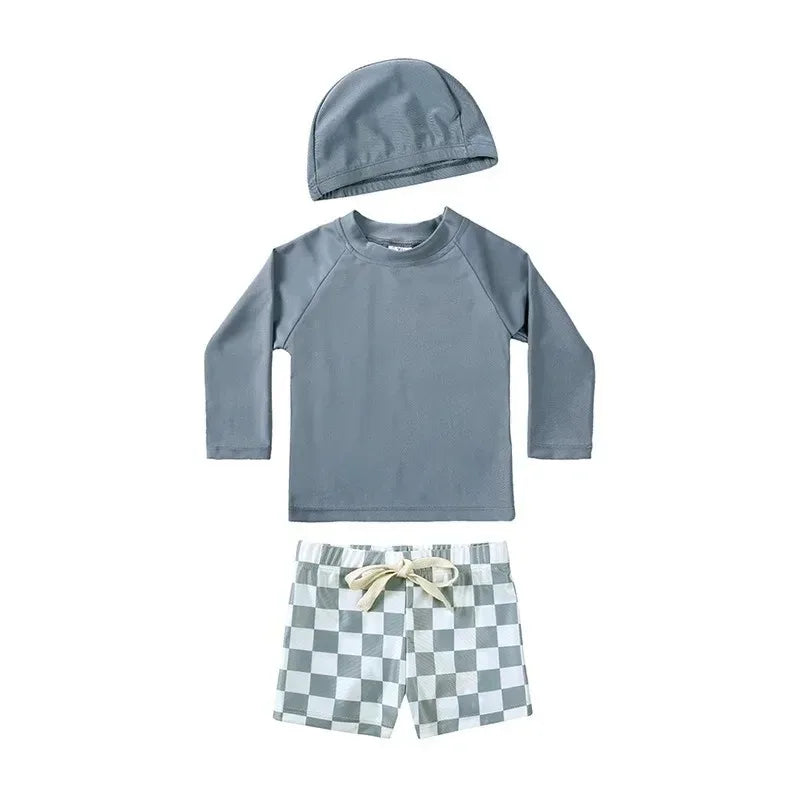 Baby Pojkar UV Simset med Hatt – UPF 50+ | 9M-7 år More For Mini