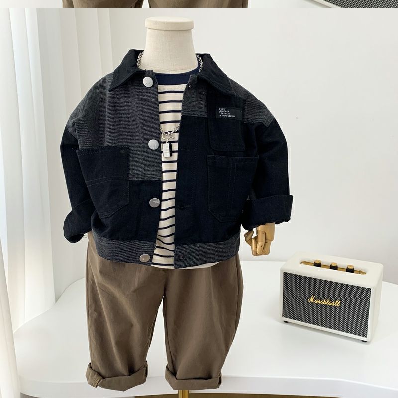 Spijkerjas - Antana Unisex, Blauw, Katoen, Denim, Maat 1-8 jaar-More For Mini