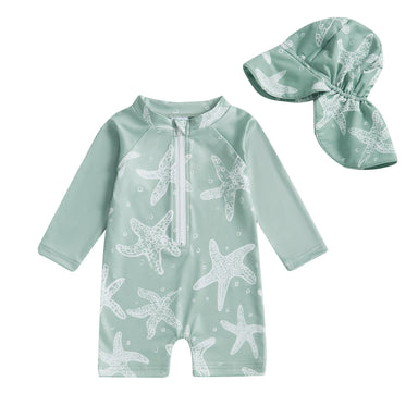 Tide & Tiny Baddräkt Baby Småbarn 0–3 år – UV-skydd – Grön – Hållbar MoreForMini