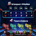 LaserBlaze Speelset 4-Persoons – Draadloos Laser Tag Spel met Pistolen & Body Gear | Laser Game voor Kinderen 6+ | Infrarood Speelgoed Pistolen Oplaadbaar More For Mini