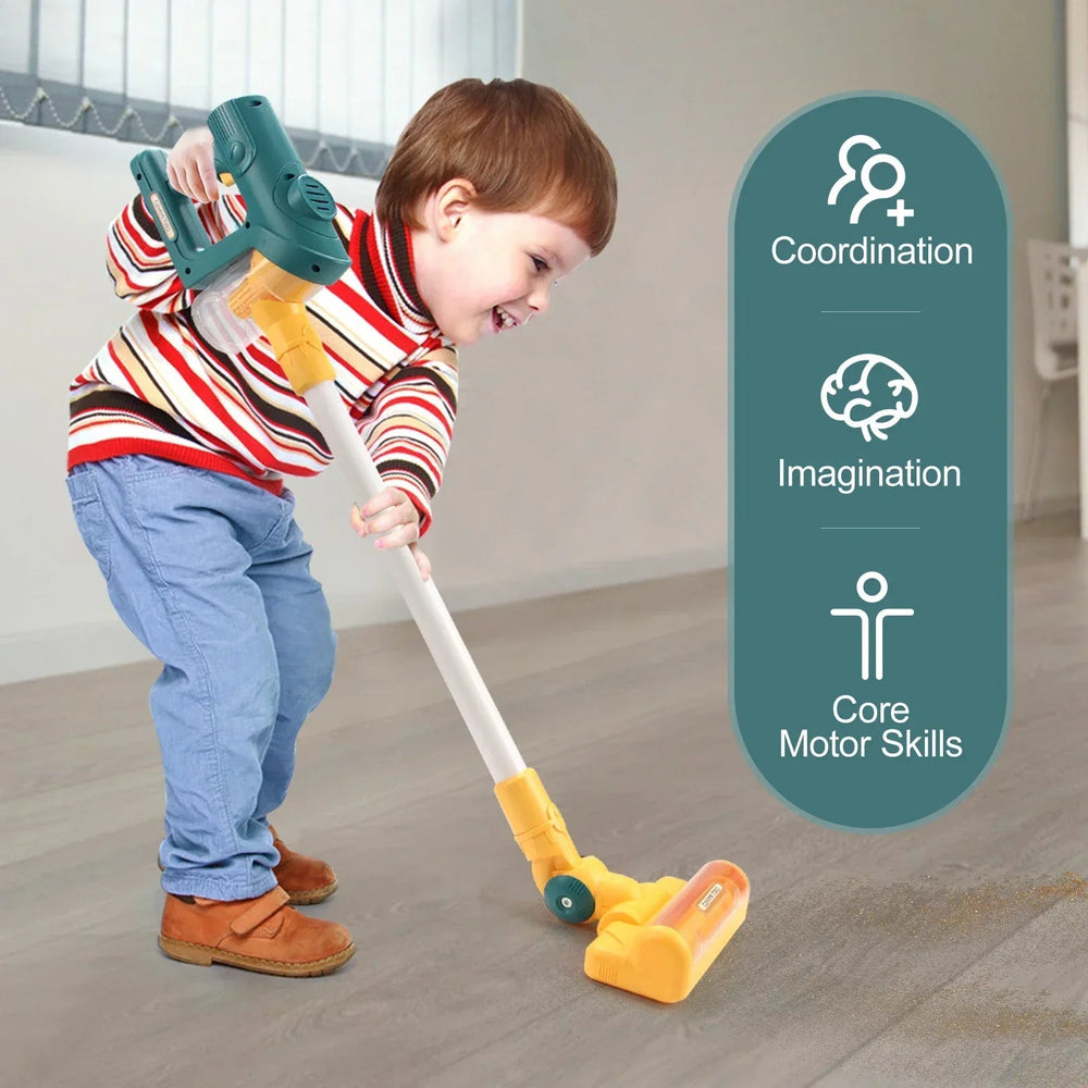 Speelstofzuiger voor Kinderen – Realistisch Geluid & Licht | Educatief Rollenspel More For Mini