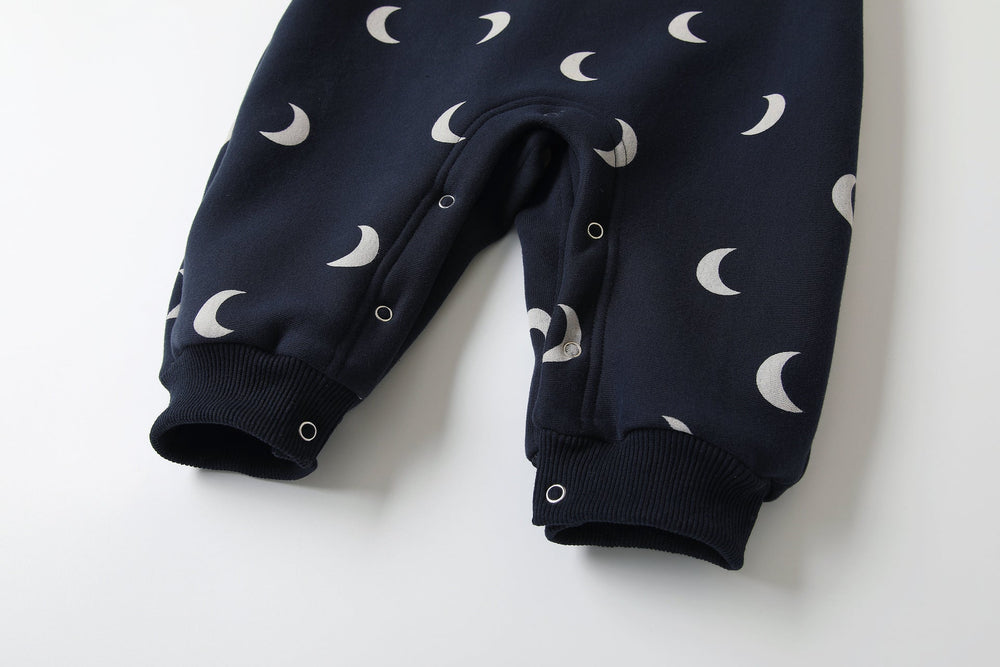 Byxdress/overall med manar – MoonDreamer Baby, unisex, svart, bomull, storlek 0–2 år More For Mini