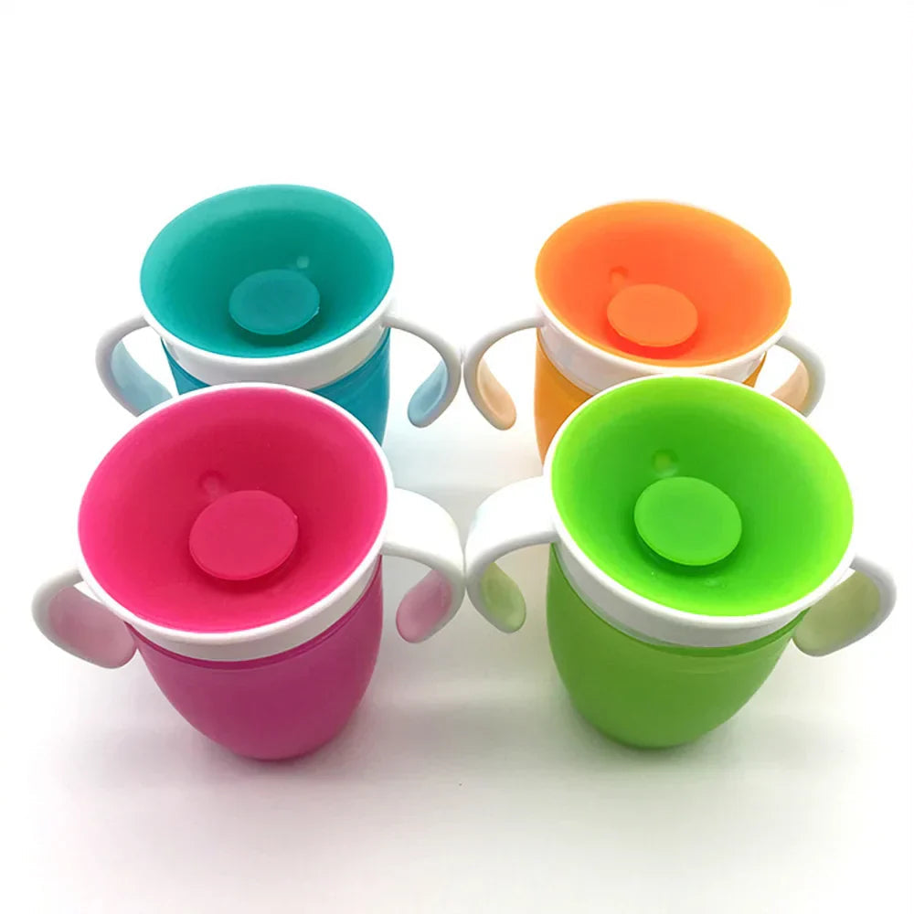 Spillfri babydrickmugg 360° – Självständig dryck utan spill | Säker & BPA-fri More For Mini